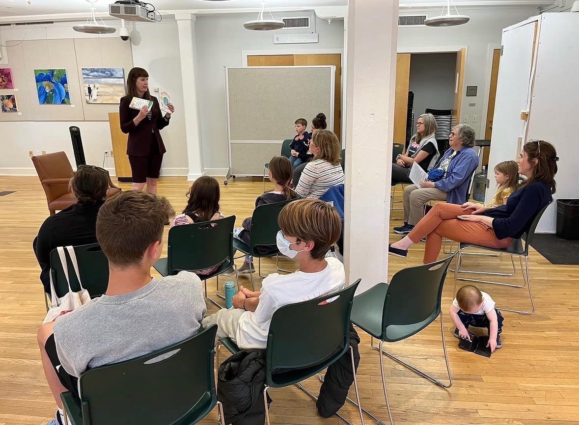 Jennie Romer book talk at Irvington Public Library, 2023